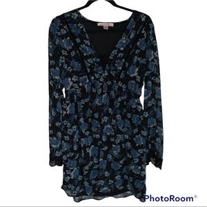 Band of gypsies blue floral dress